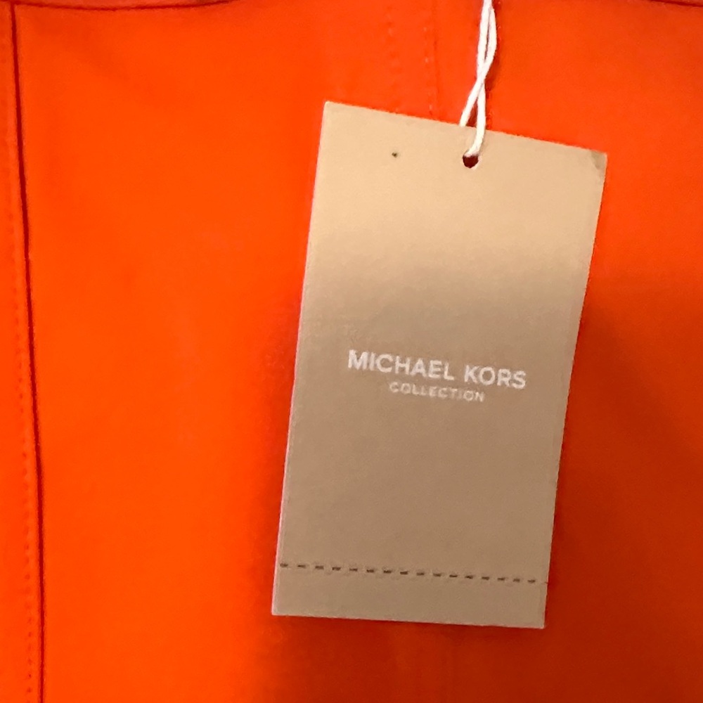 Michael Kors Bold Orange Mini Skirt - Picture 3 of 8